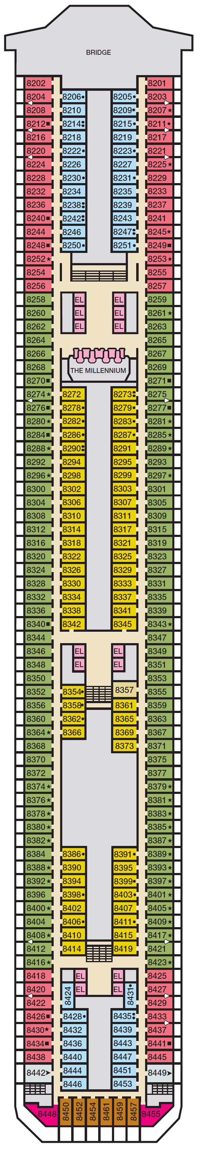 Deck plan for VERANDAH