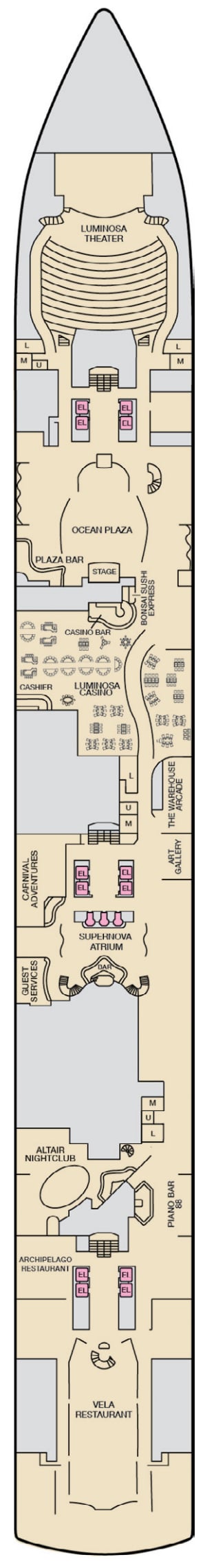 Deck plan for Deck 2