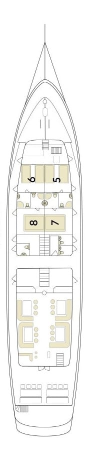 Deck plan for Main  Deck