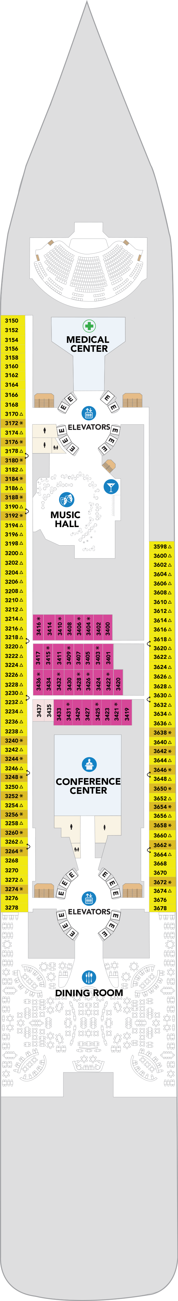 Deck plan for Deck 03