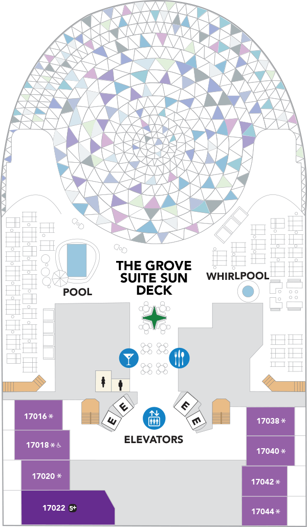 Deck plan for Deck 18