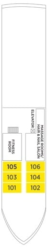 Deck plan for Acacia Deck