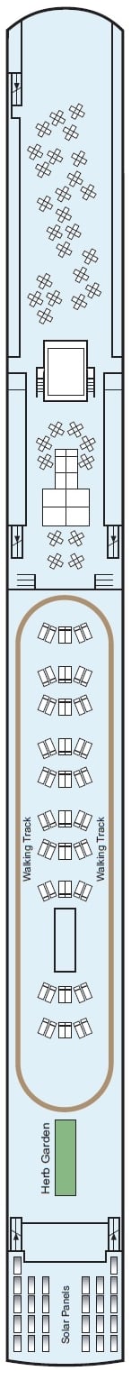Deck plan for Sun Deck