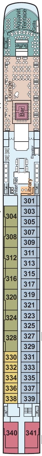 Deck plan for Upper Deck