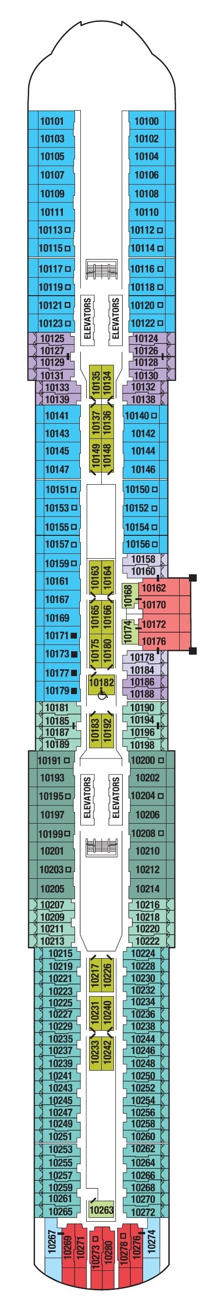 Deck plan for DECK TEN