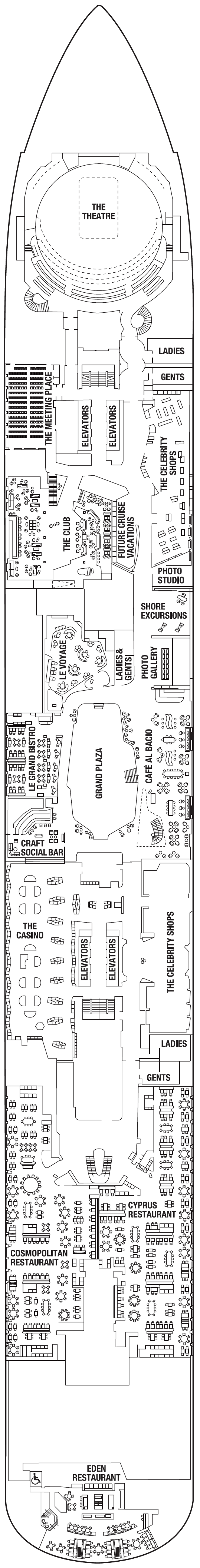 Deck plan for DECK FOUR