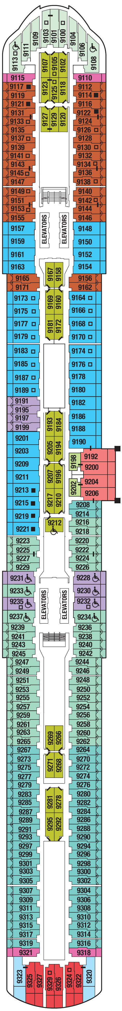 Deck plan for DECK NINE
