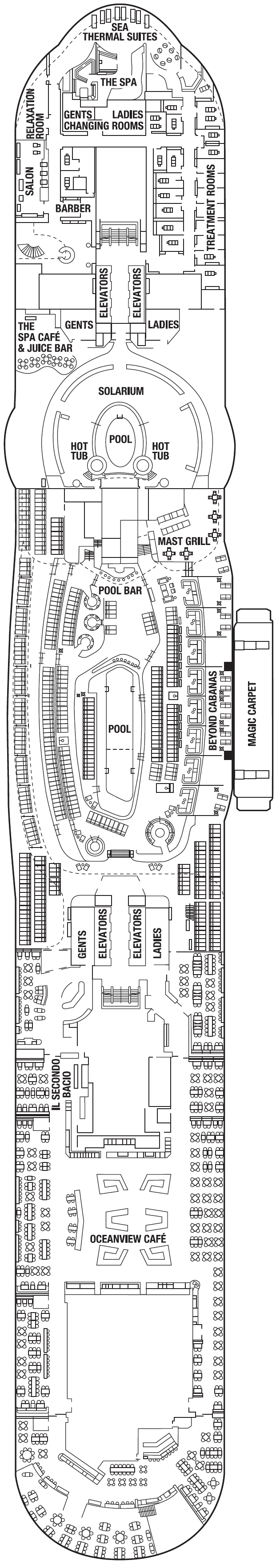 Deck plan for DECK FOURTEEN