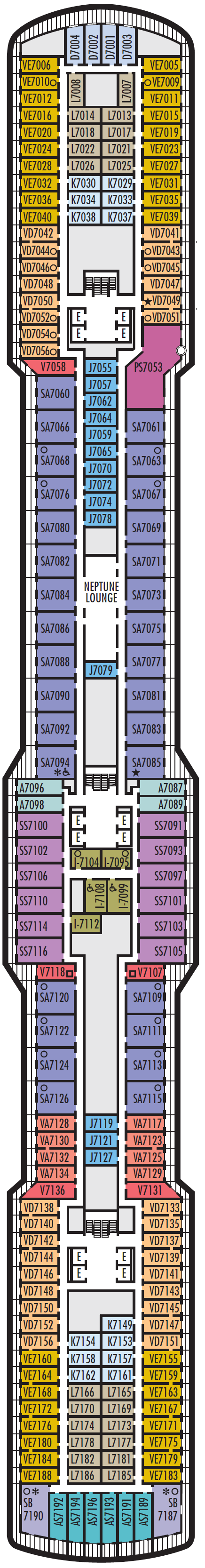Deck plan for Schubert Deck