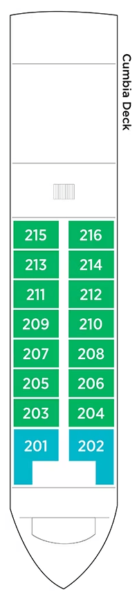 Deck plan for Cumbia Deck