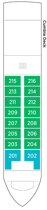 Deck plan for Cumbia Deck