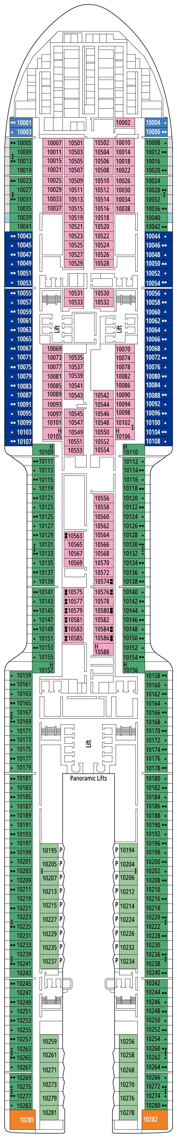 Deck plan for DECK 10