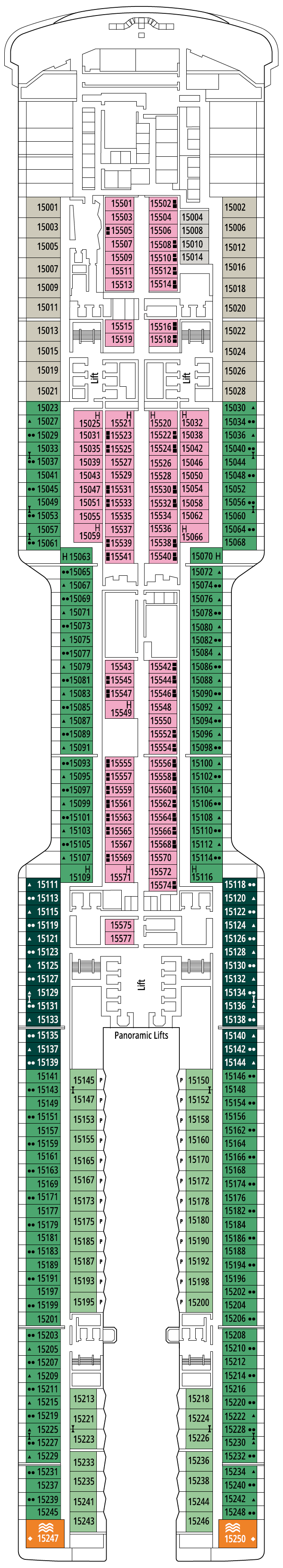 Deck plan for DECK 15