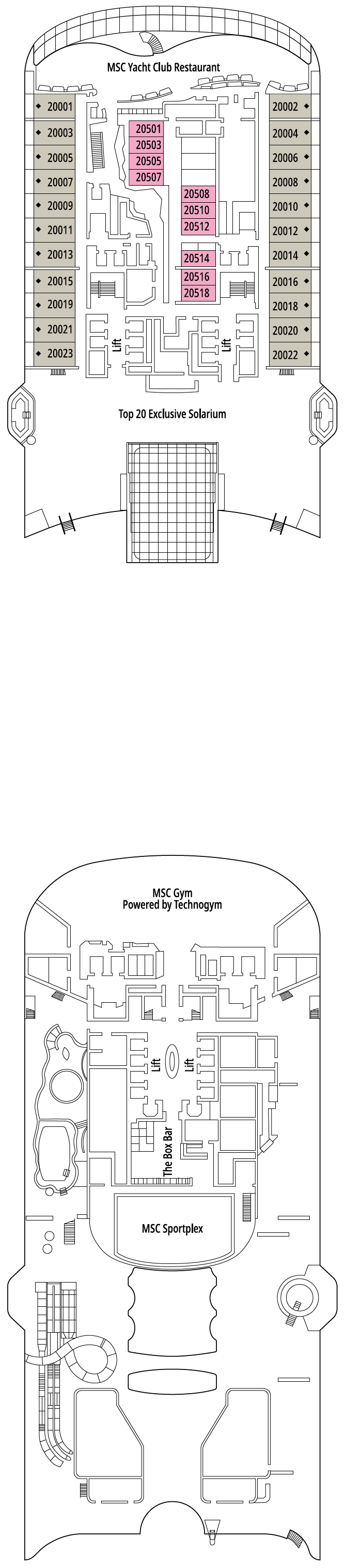 Deck plan for DECK 20