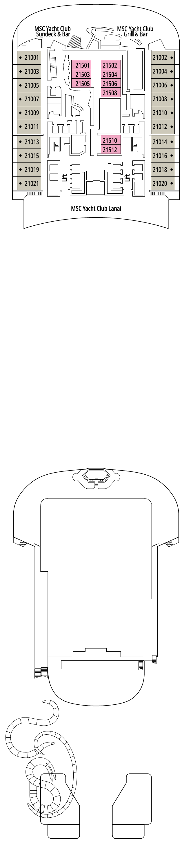 Deck plan for DECK 21