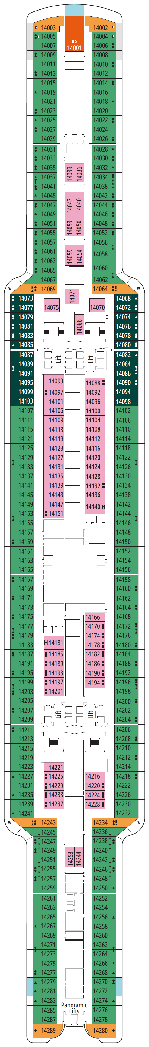 Deck plan for DECK 14