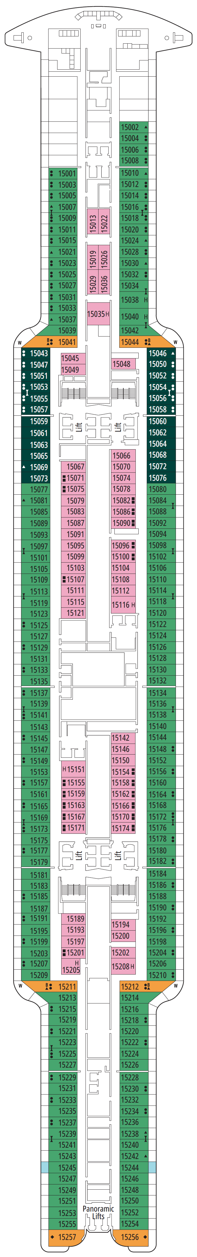 Deck plan for DECK 15