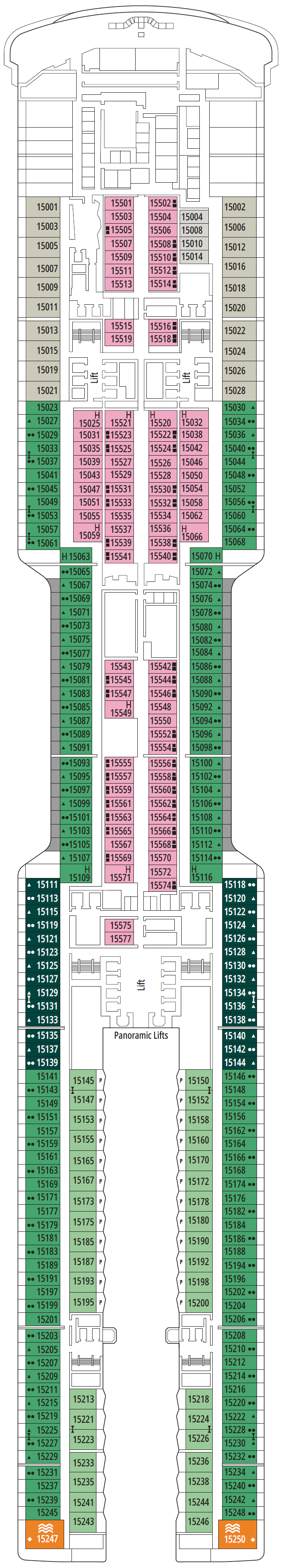 Deck plan for DECK 15