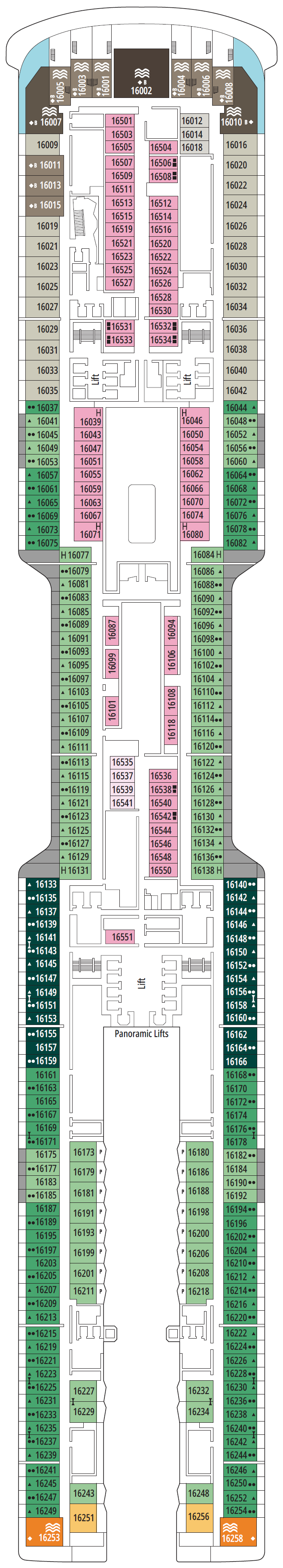 Deck plan for DECK 16