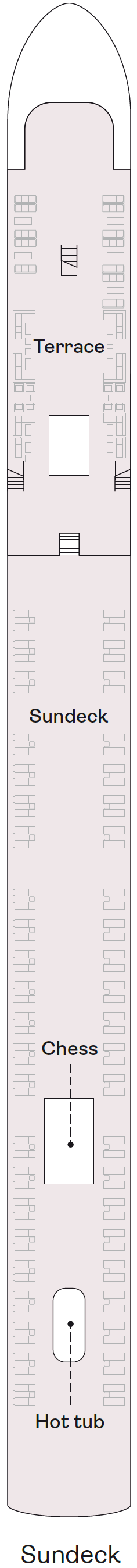 Deck plan for Sun Deck