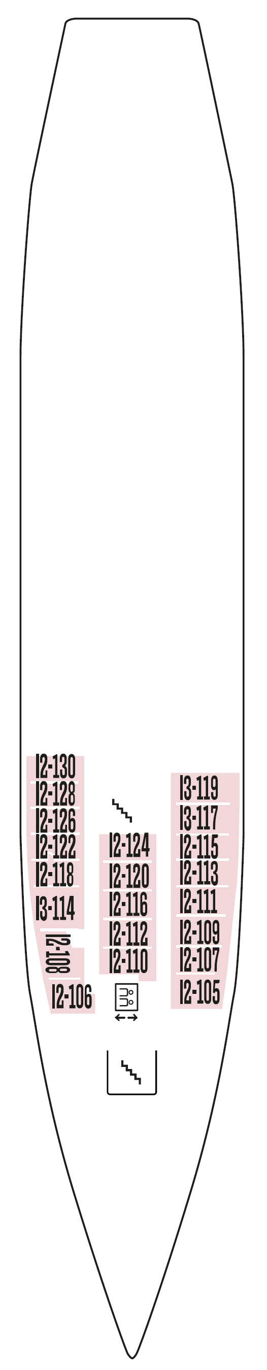 Deck plan for Deck 1