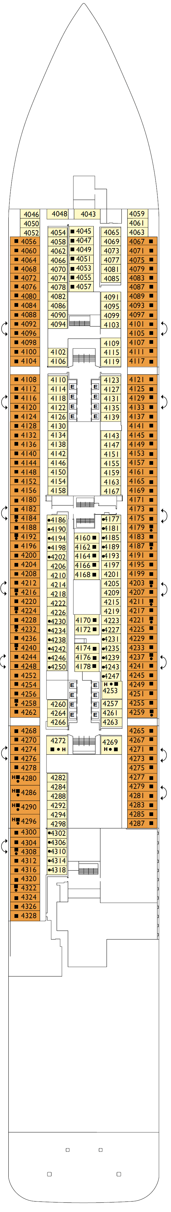 Deck plan for DECK 04 PALERMO