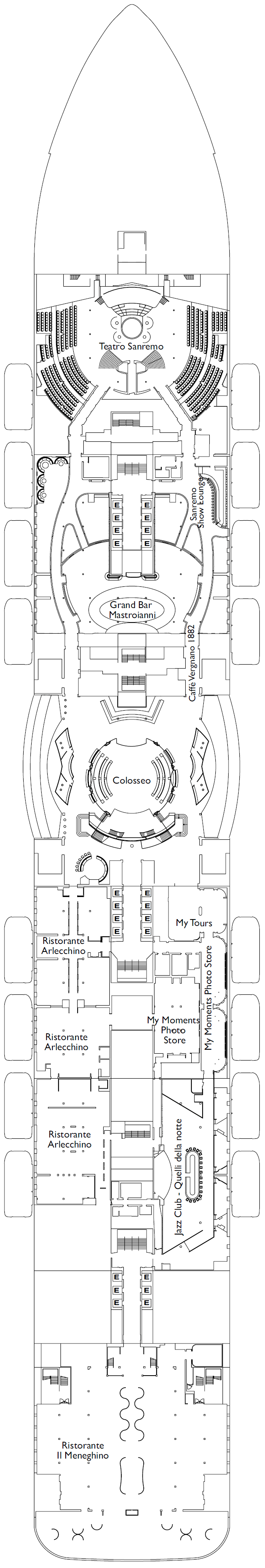 Deck plan for Deck 06 MATERA