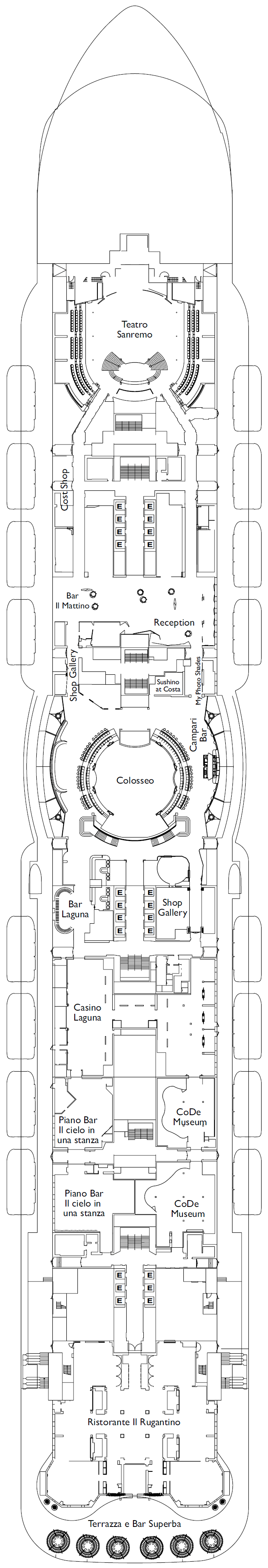 Deck plan for DECK 07 POSITANO
