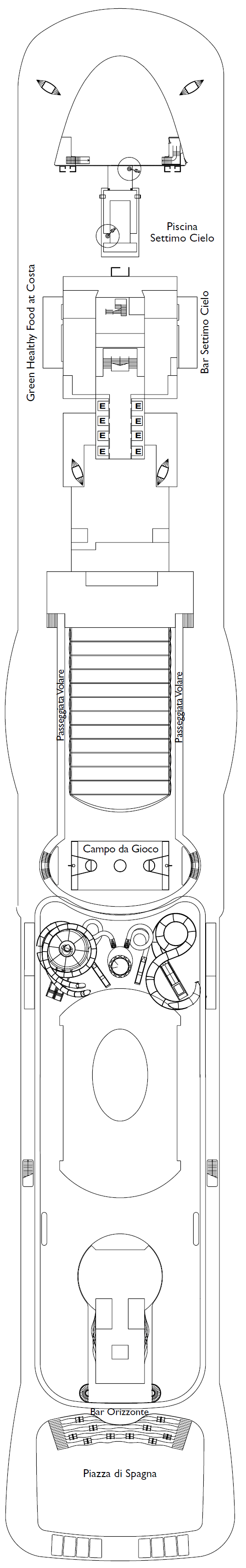 Deck plan for DECK 18 TORINO
