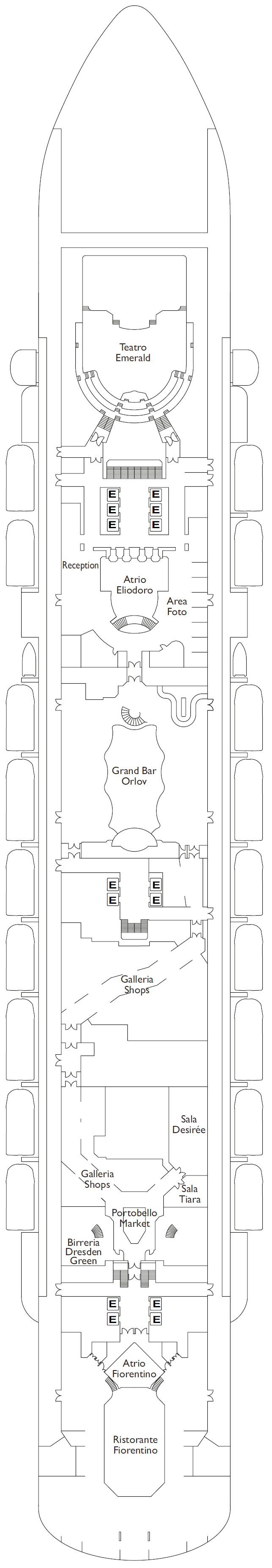 Deck plan for DECK 04 Perla Di Venere