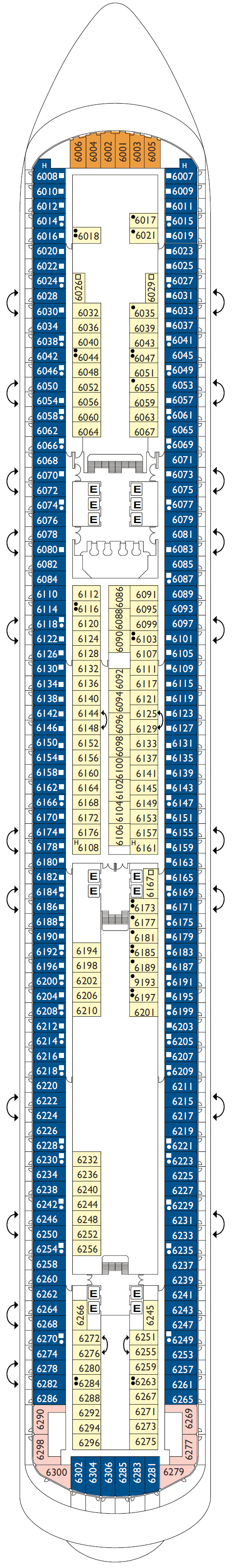 Deck plan for DECK 06 Braganza