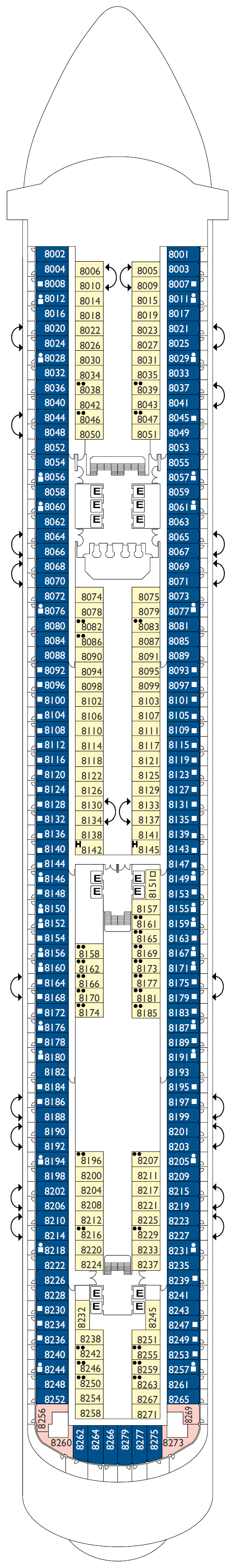 Deck plan for DECK 08 Star of India