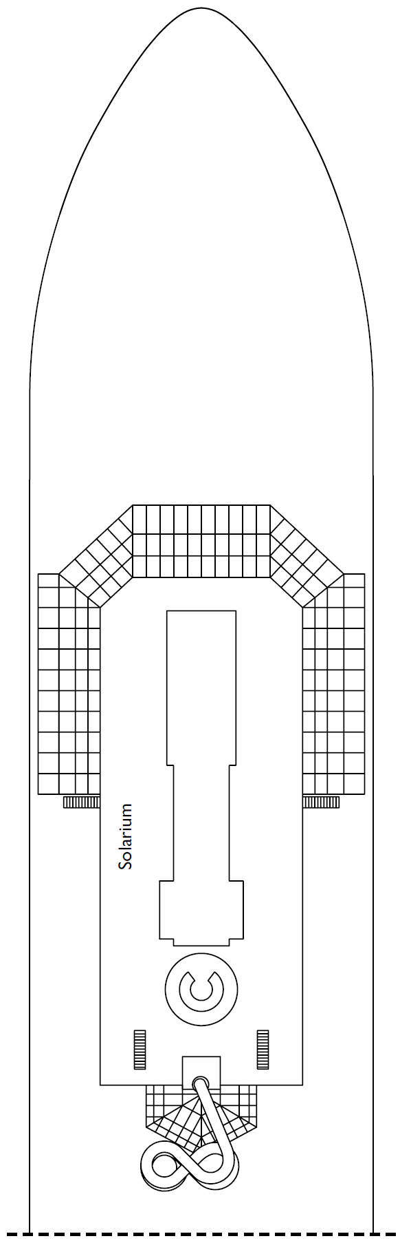 Deck plan for Deck 14 Volare