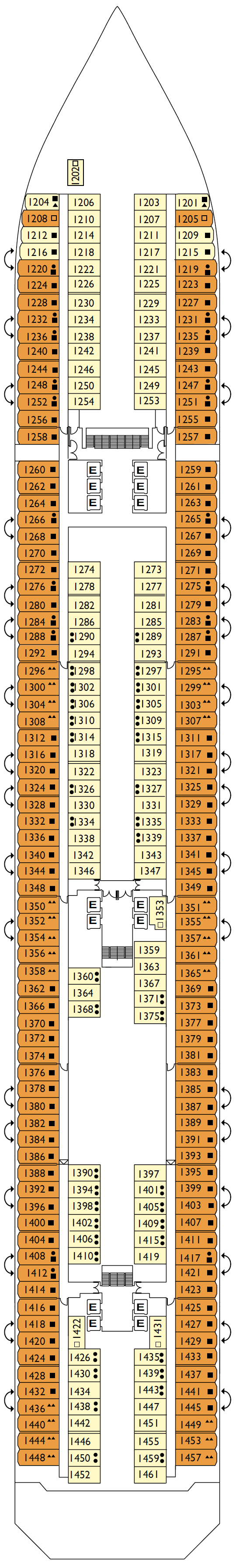 Deck plan for Deck 01 Irma