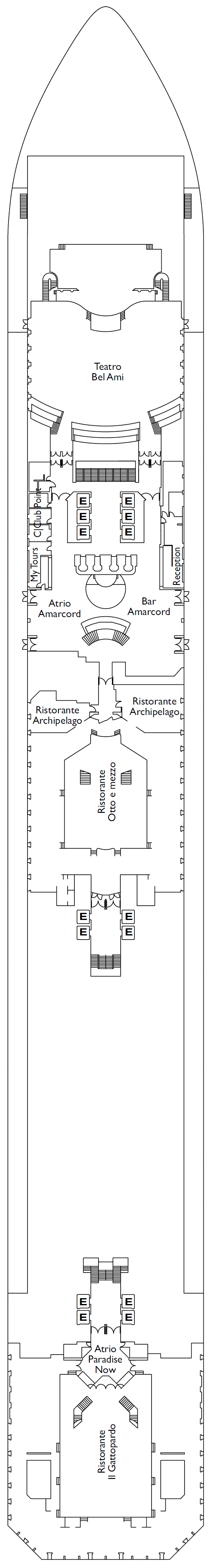 Deck plan for Deck 03 Gradisca