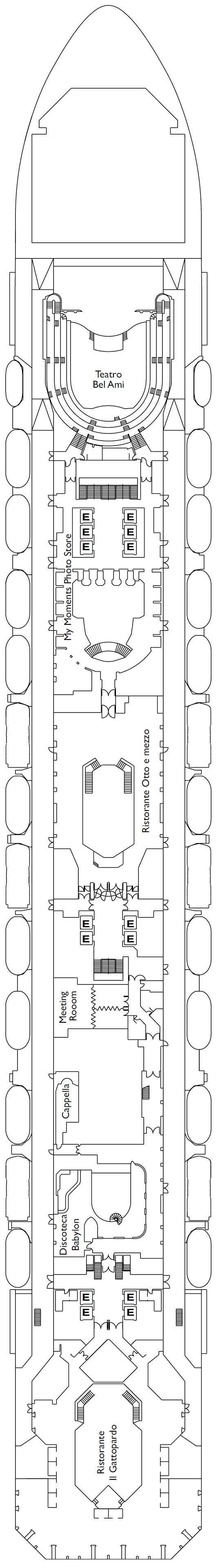 Deck plan for Deck 04 Gilda