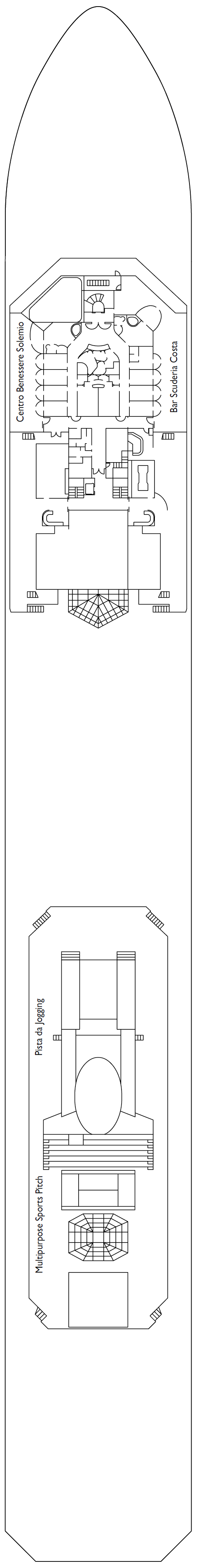 Deck plan for Deck 12 Butterfly
