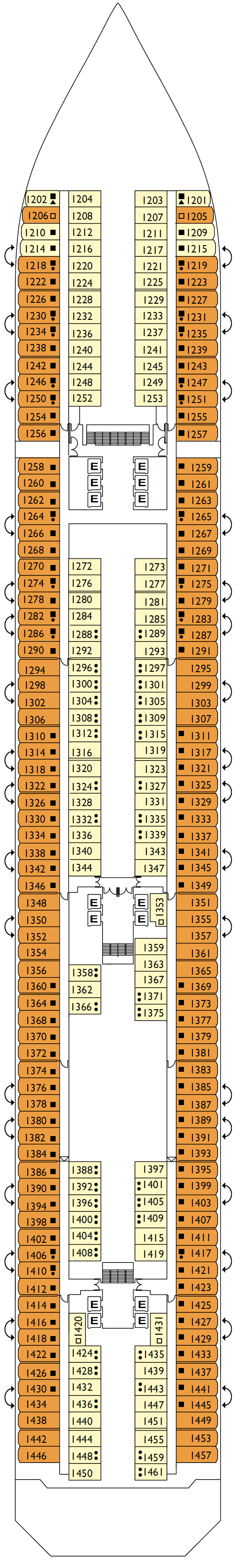 Deck plan for Andromeda