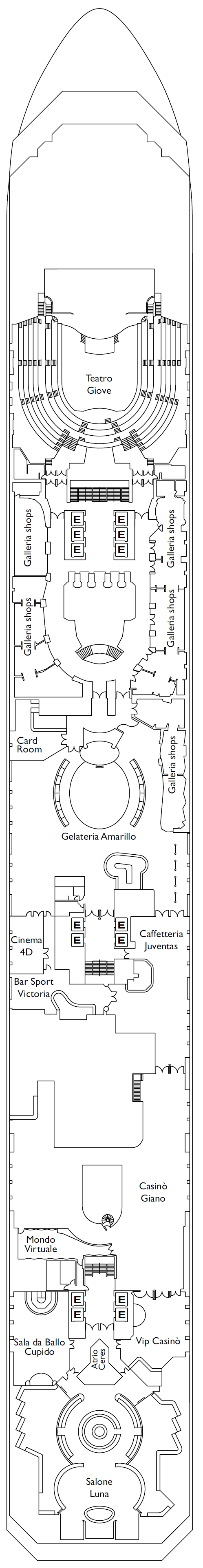 Deck plan for Gemini