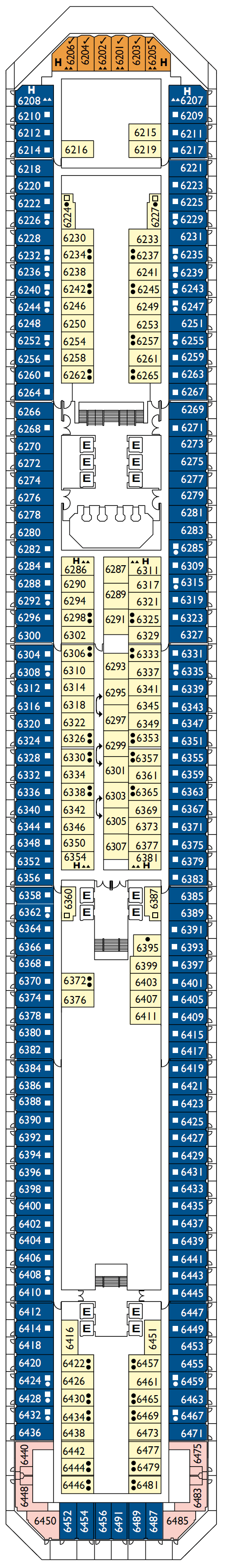 Deck plan for Centaurus