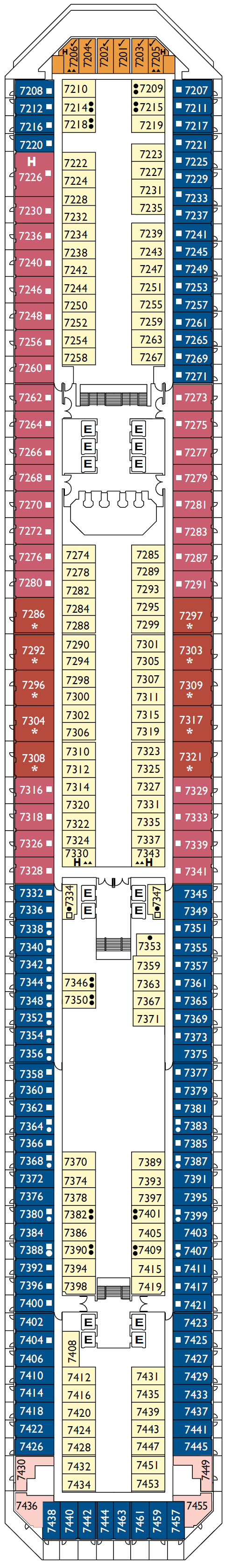 Deck plan for Acquarius