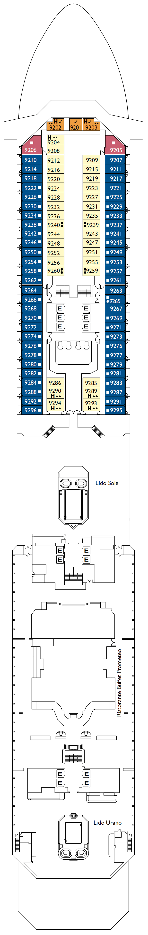 Deck plan for Libra