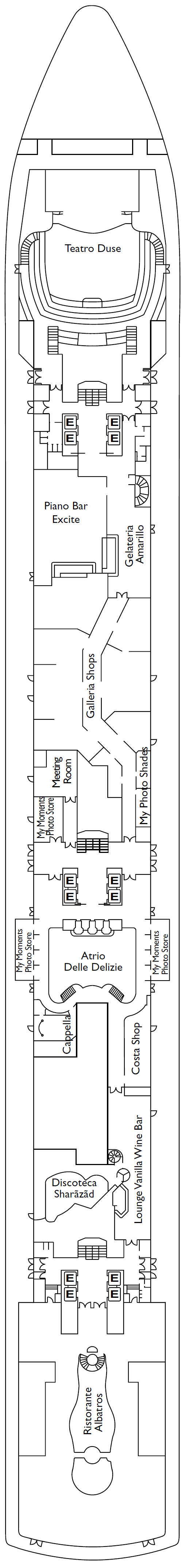 Deck plan for Deck 03 Azalea