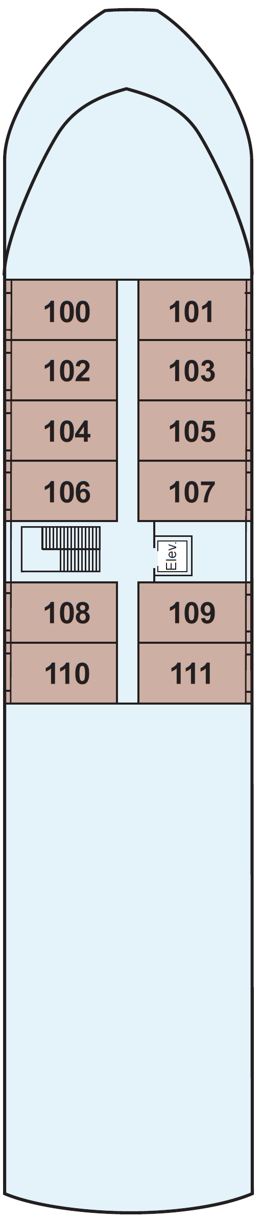 Deck plan for Main Deck