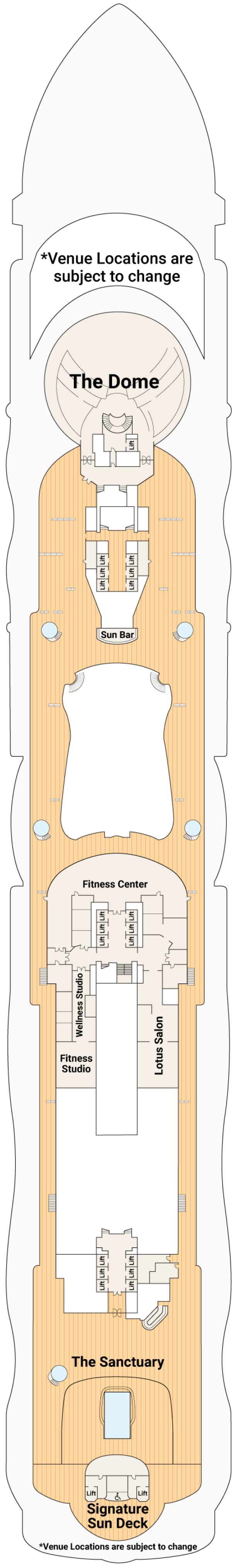 Deck plan for Deck 18