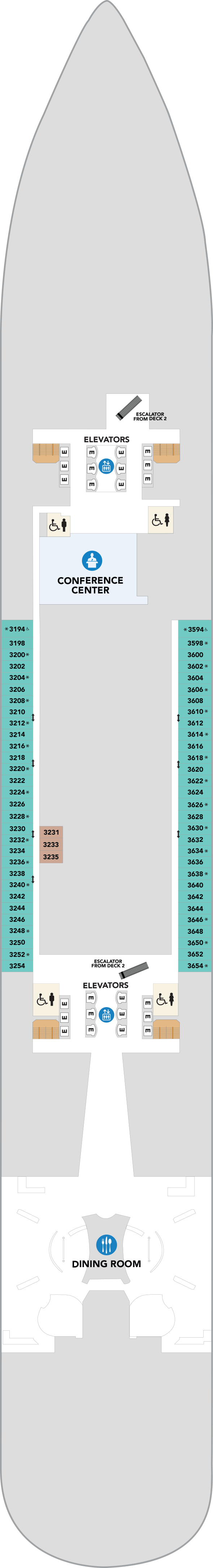 Deck plan for Deck 03