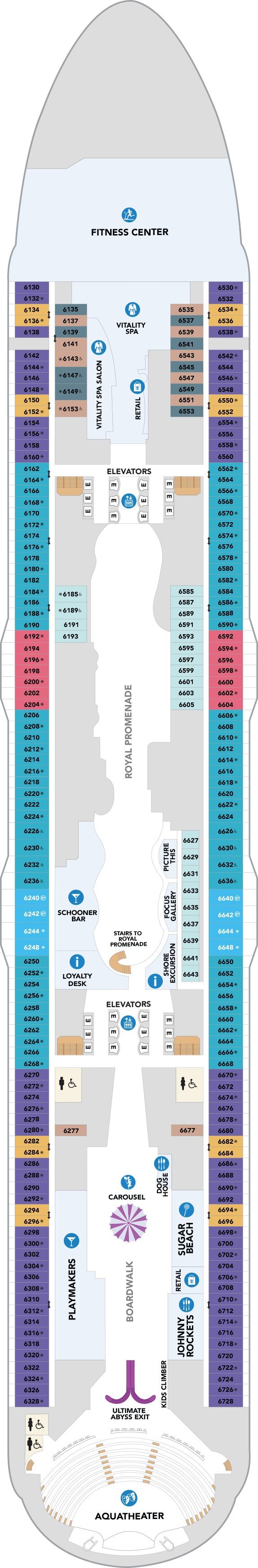 Deck plan for Deck 06
