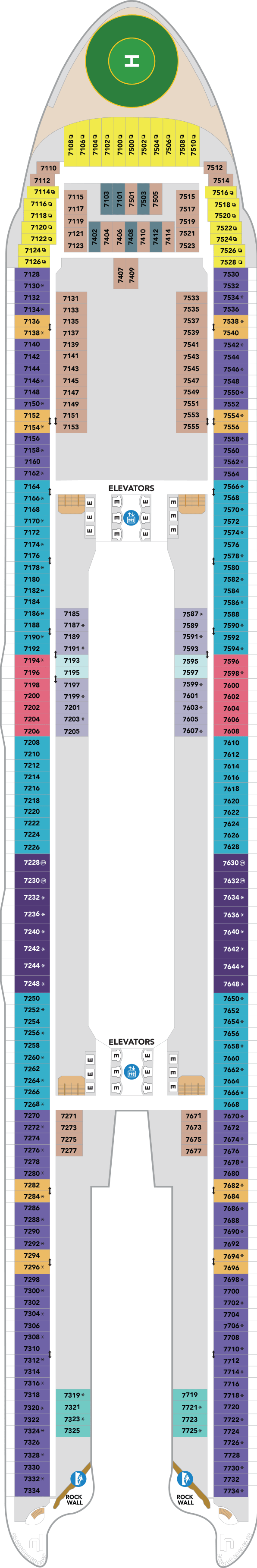 Deck plan for Deck 07