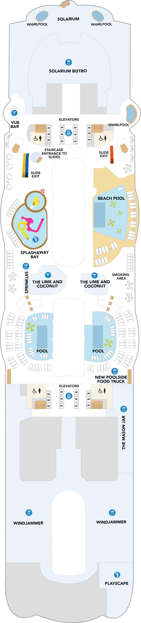 Deck plan for Deck 15