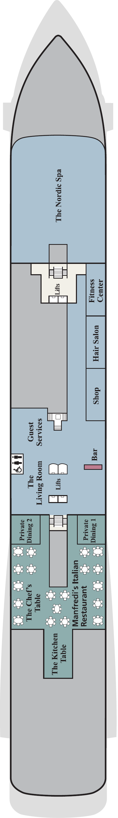 Deck plan for Deck 1